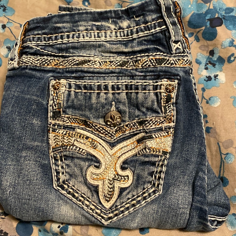 Size 31 Easy Straight Rock Revival Jeans